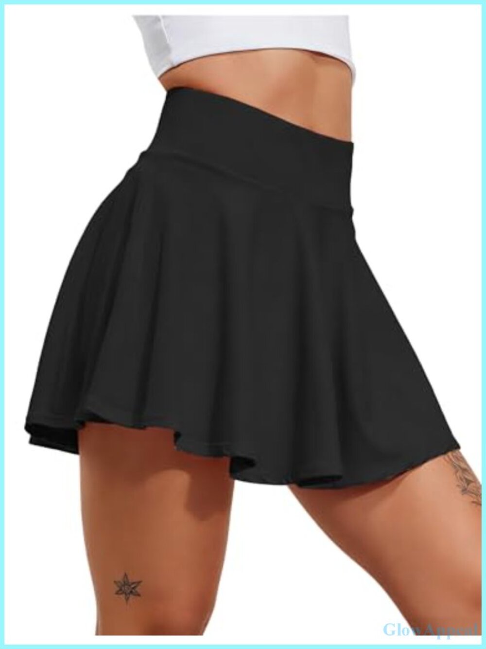 Women's Pleated Tennis Skort High Waisted Athletic Skirt with Pockets